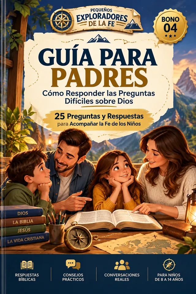 Portada del Bono 4: Guía para Padres: Cómo Responder las Preguntas Difíciles sobre Dios